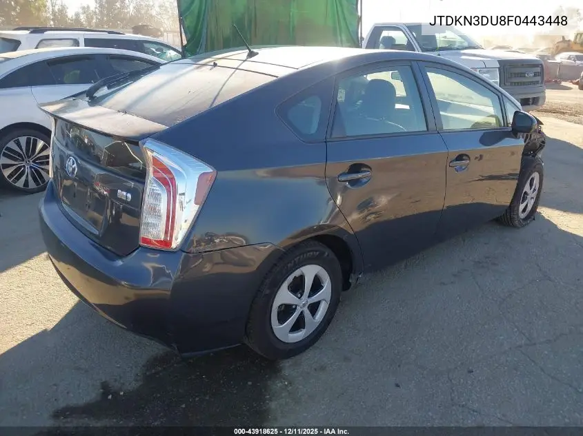 JTDKN3DU8F0443448 2015 Toyota Prius Two