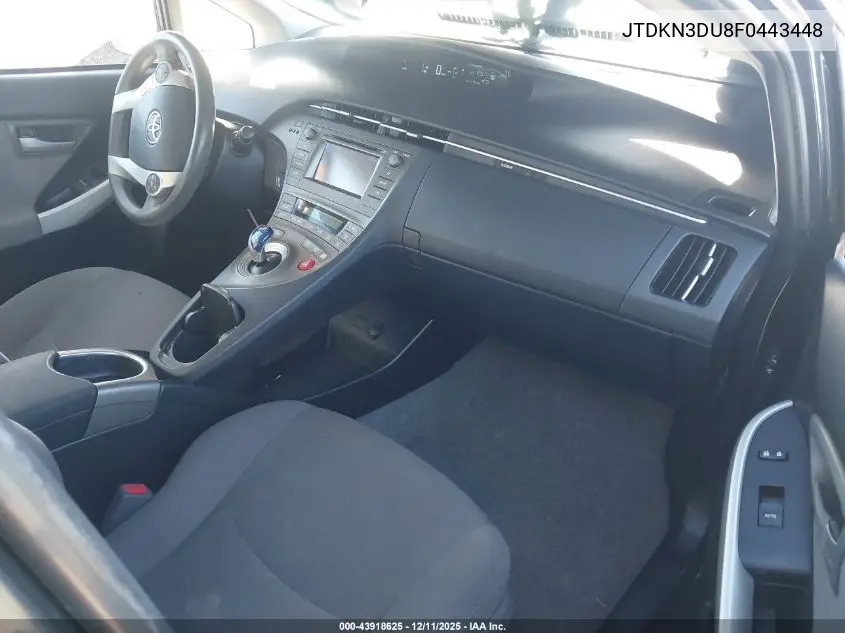 JTDKN3DU8F0443448 2015 Toyota Prius Two