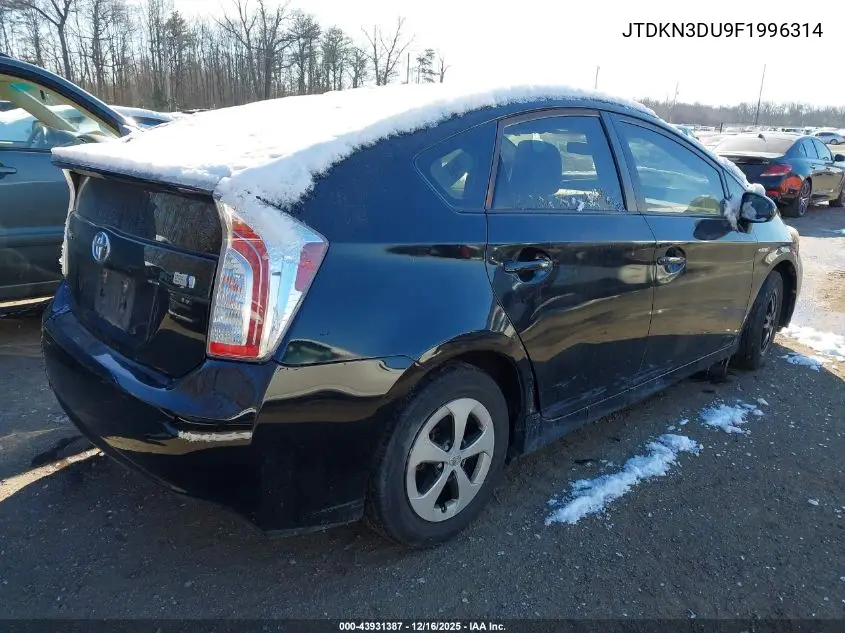 JTDKN3DU9F1996314 2015 Toyota Prius Two