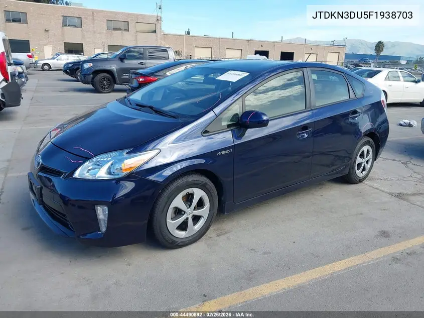 JTDKN3DU5F1938703 2015 Toyota Prius Two
