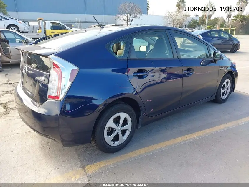 JTDKN3DU5F1938703 2015 Toyota Prius Two