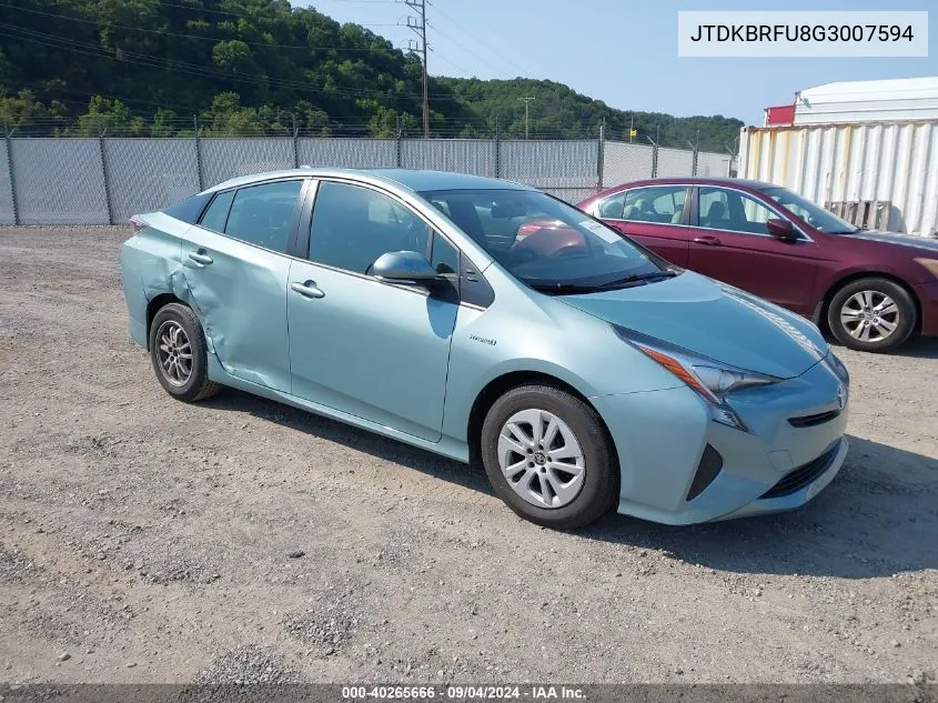 2016 Toyota Prius Two VIN: JTDKBRFU8G3007594 Lot: 40265666