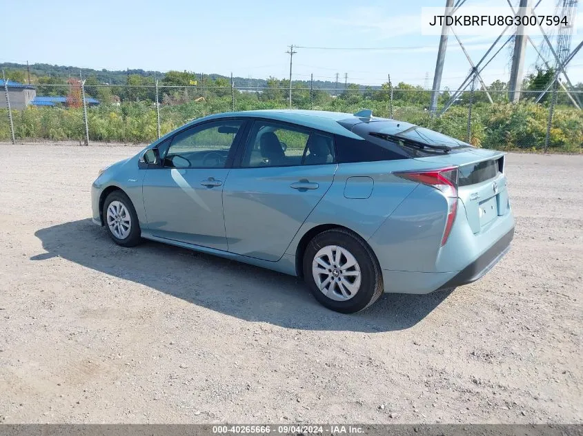 JTDKBRFU8G3007594 2016 Toyota Prius Two