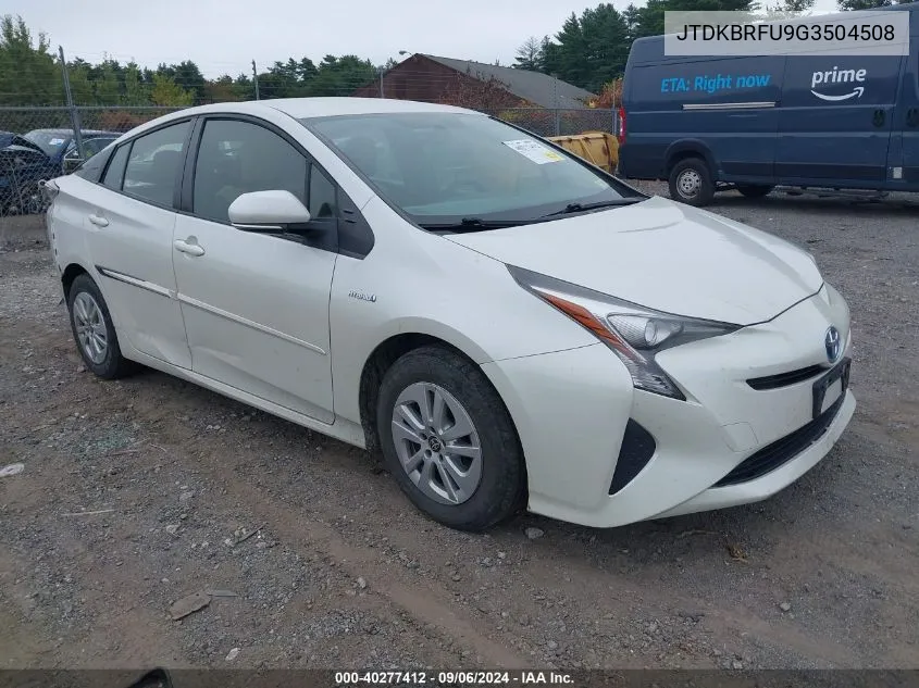 JTDKBRFU9G3504508 2016 Toyota Prius