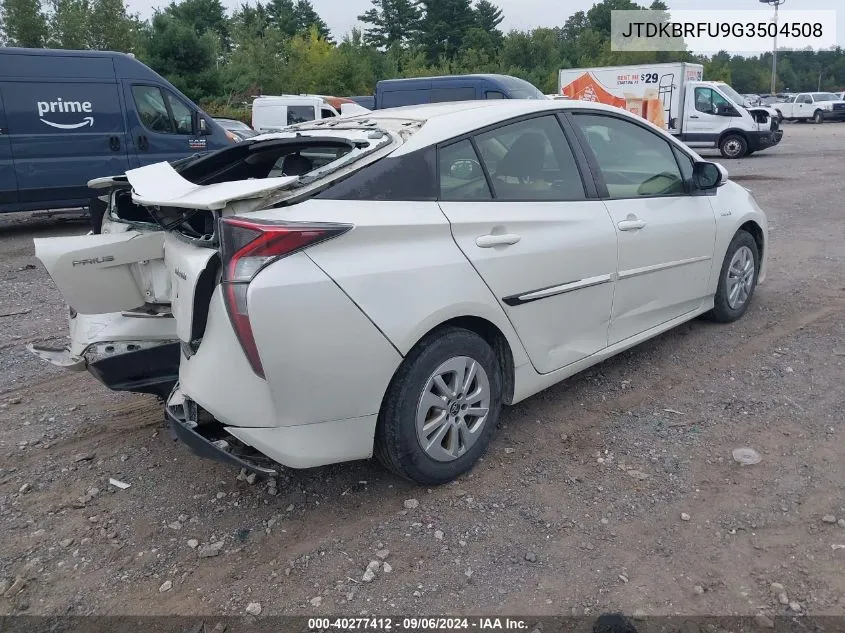 JTDKBRFU9G3504508 2016 Toyota Prius