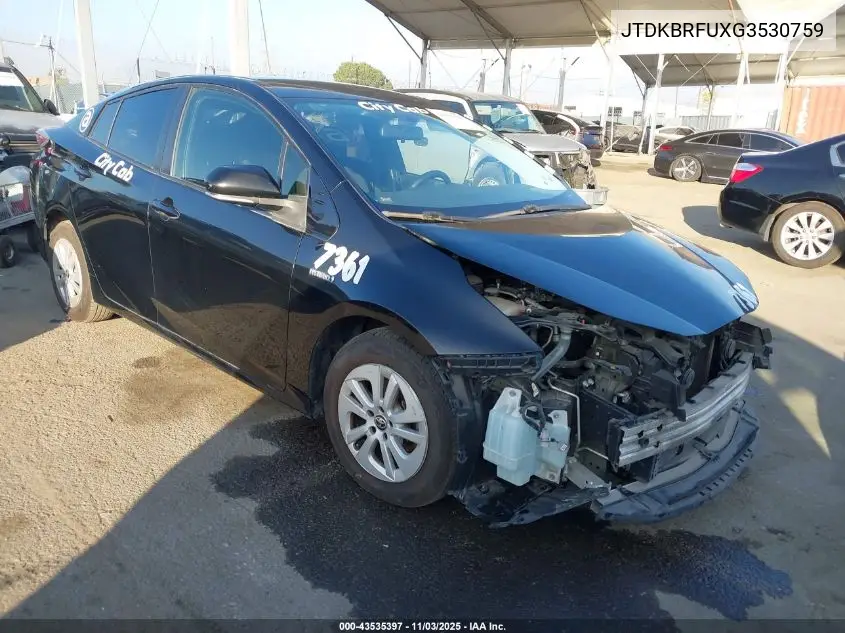 JTDKBRFUXG3530759 2016 Toyota Prius Two