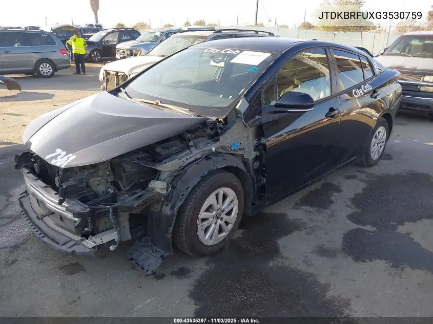 JTDKBRFUXG3530759 2016 Toyota Prius Two
