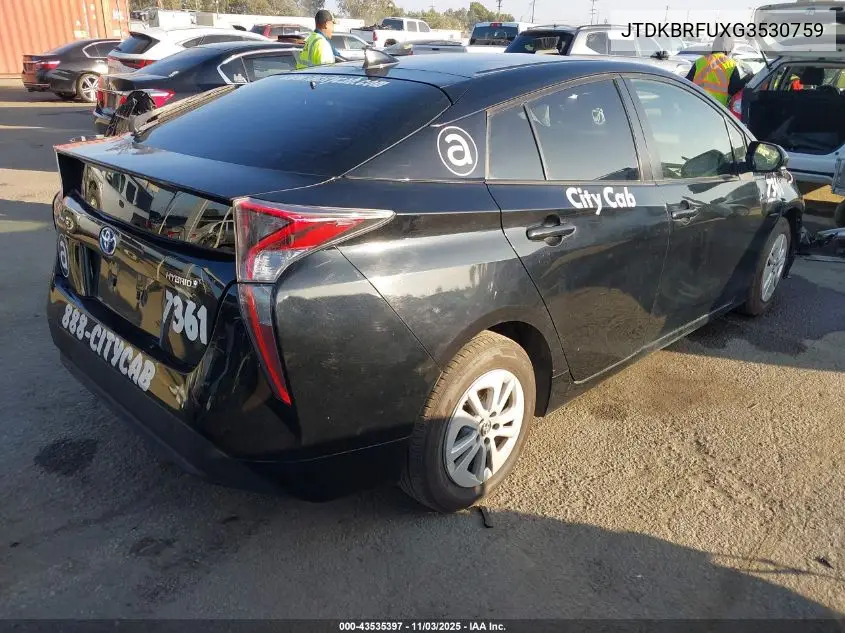 JTDKBRFUXG3530759 2016 Toyota Prius Two