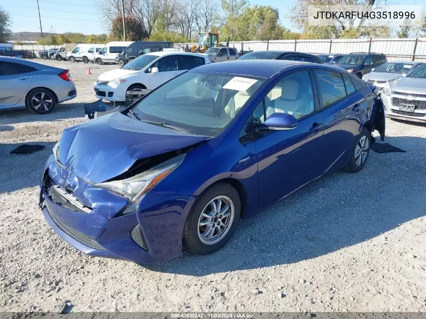 JTDKARFU4G3518996 2016 Toyota Prius Four