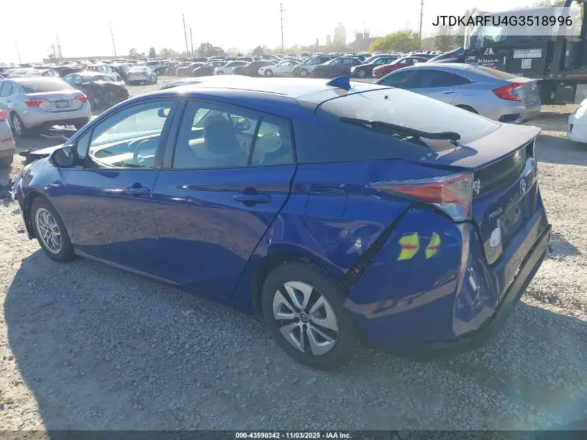 JTDKARFU4G3518996 2016 Toyota Prius Four