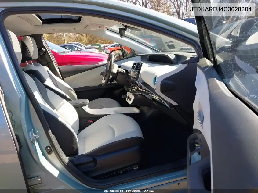 JTDKARFU4G3028204 2016 Toyota Prius Four