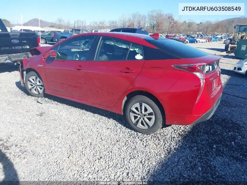 JTDKARFU7G3520614 2016 Toyota Prius