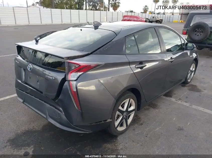 JTDKARFU4G3005473 2016 Toyota Prius Three Touring