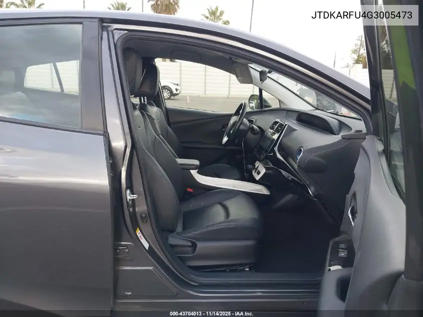 JTDKARFU4G3005473 2016 Toyota Prius Three Touring