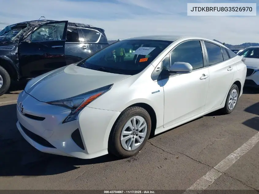 JTDKBRFU8G3526970 2016 Toyota Prius Two