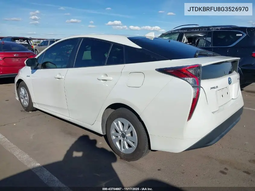 JTDKBRFU8G3526970 2016 Toyota Prius Two