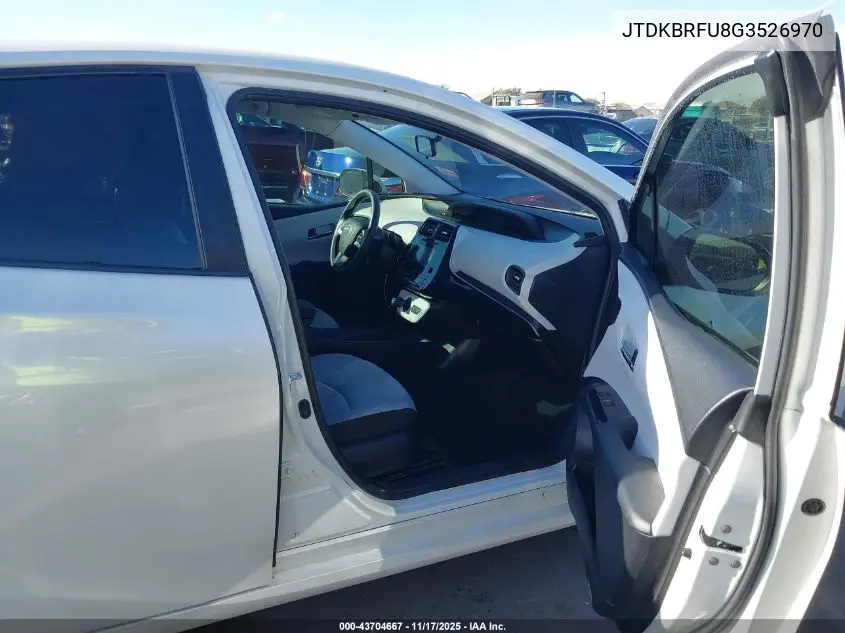 JTDKBRFU8G3526970 2016 Toyota Prius Two