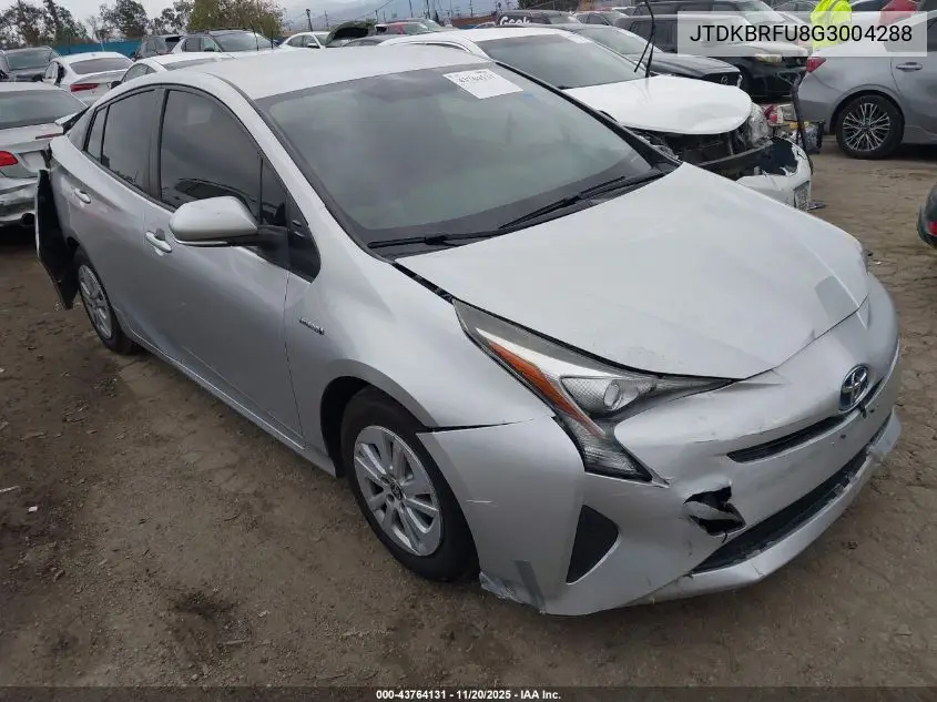 JTDKBRFU8G3004288 2016 Toyota Prius Two