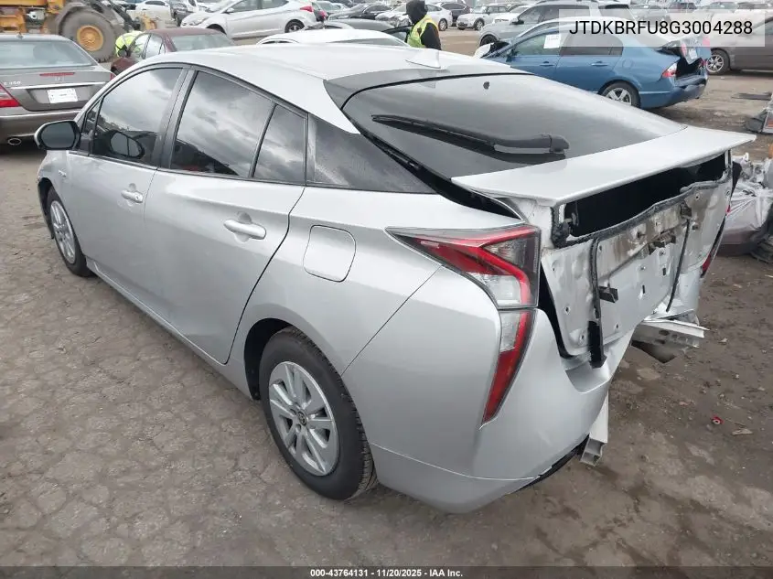 JTDKBRFU8G3004288 2016 Toyota Prius Two
