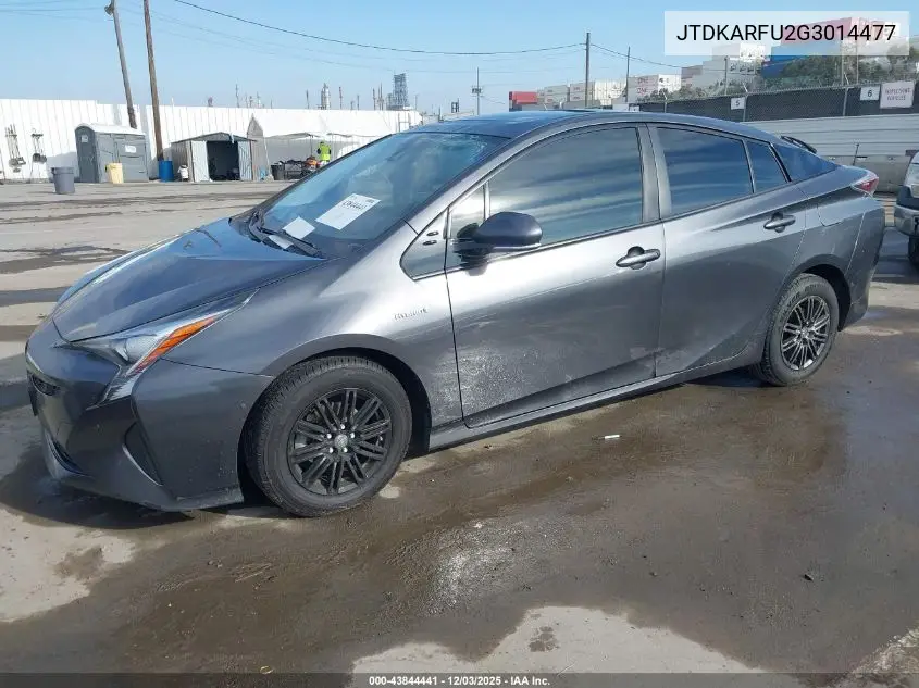 JTDKARFU2G3014477 2016 Toyota Prius Four