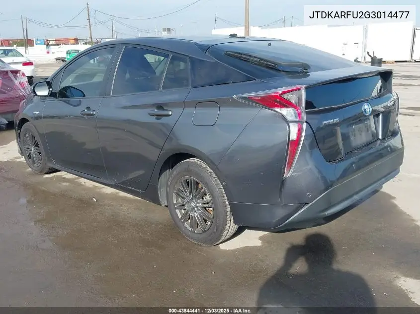 JTDKARFU2G3014477 2016 Toyota Prius Four