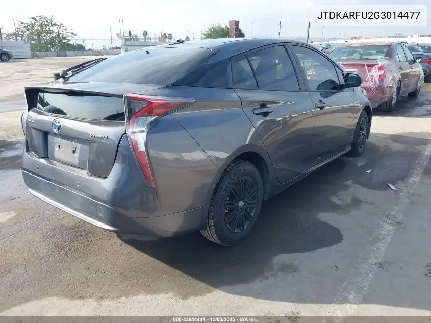 JTDKARFU2G3014477 2016 Toyota Prius Four