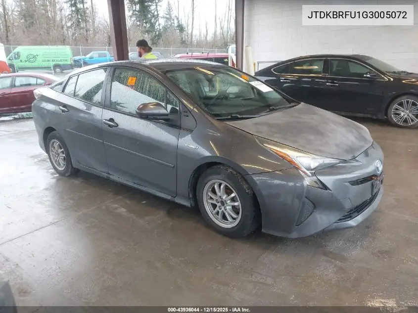 JTDKBRFU1G3005072 2016 Toyota Prius
