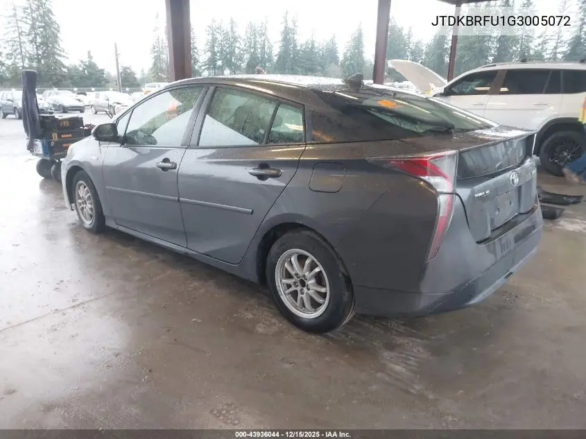 JTDKBRFU1G3005072 2016 Toyota Prius