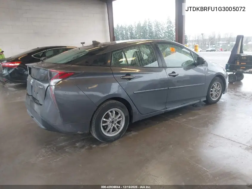 JTDKBRFU1G3005072 2016 Toyota Prius