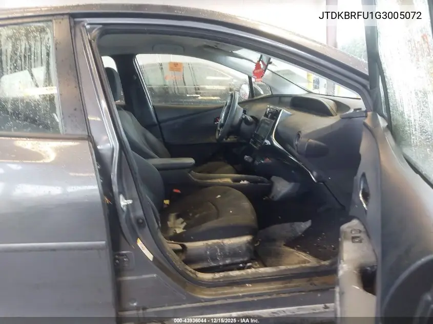 JTDKBRFU1G3005072 2016 Toyota Prius