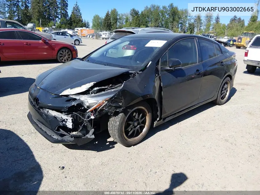 JTDKARFU9G3002665 2016 Toyota Prius Three Touring