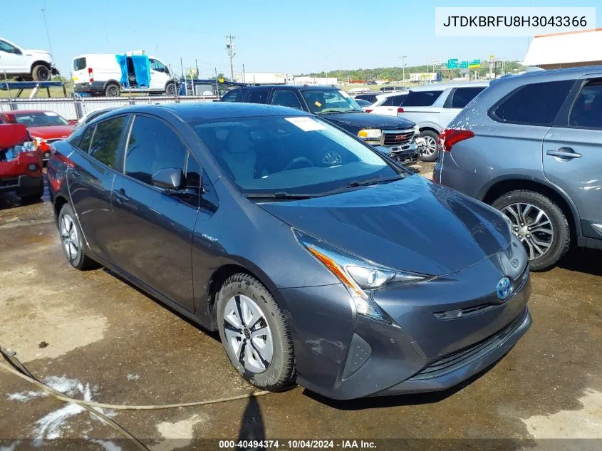 JTDKBRFU8H3043366 2017 Toyota Prius Two