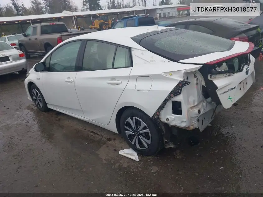 JTDKARFPXH3018577 2017 Toyota Prius Prime Premium