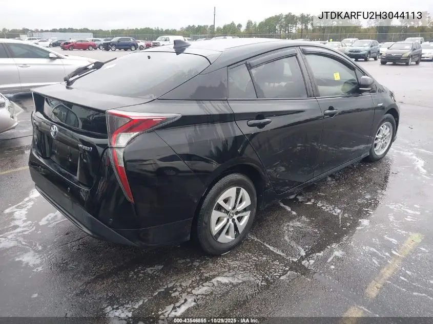 JTDKARFU2H3044113 2017 Toyota Prius Four