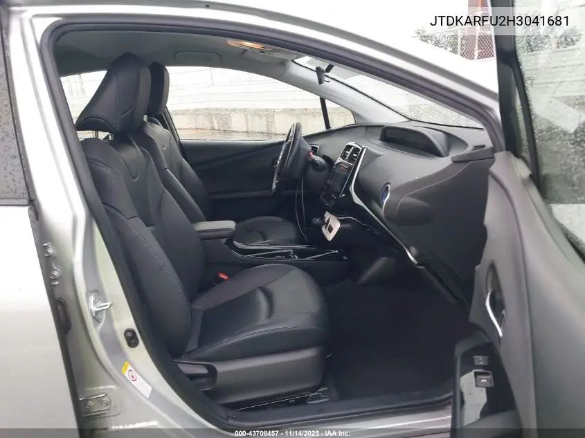 JTDKARFU2H3041681 2017 Toyota Prius Three Touring