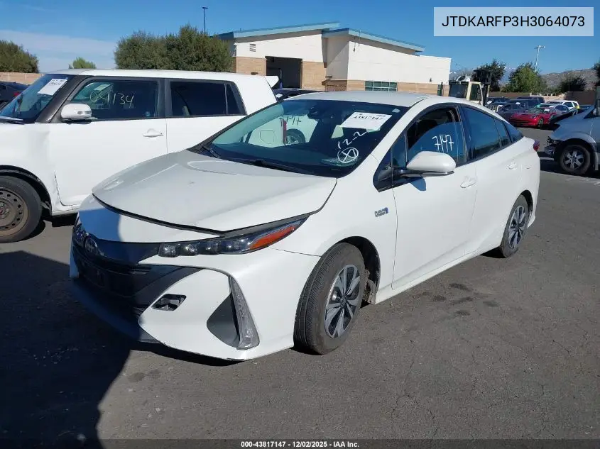 JTDKARFP3H3064073 2017 Toyota Prius Prime Premium