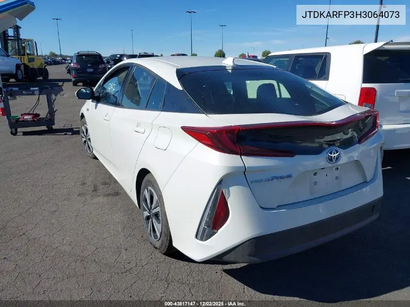 JTDKARFP3H3064073 2017 Toyota Prius Prime Premium
