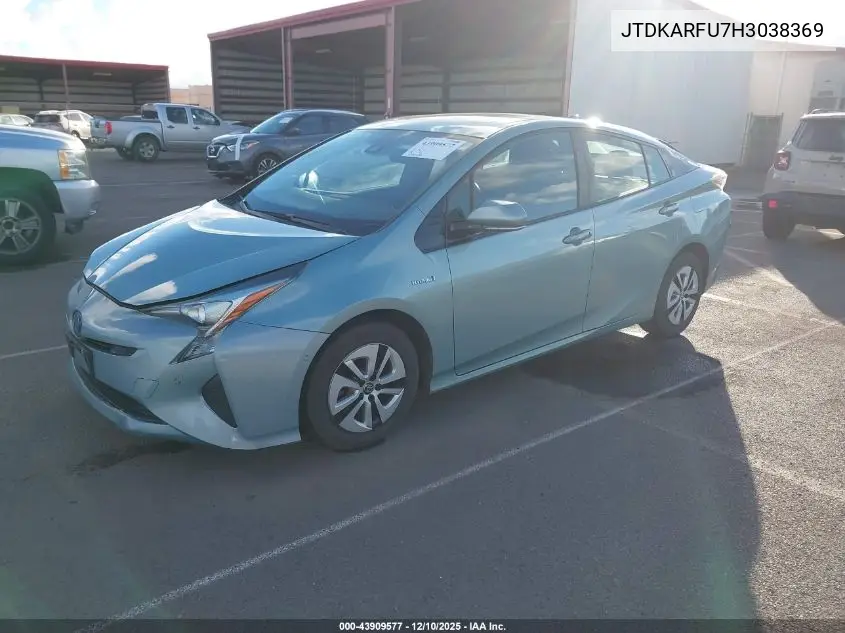 JTDKARFU7H3038369 2017 Toyota Prius Four/Four Touring/One/Three/Three Touring/Two/Two Eco
