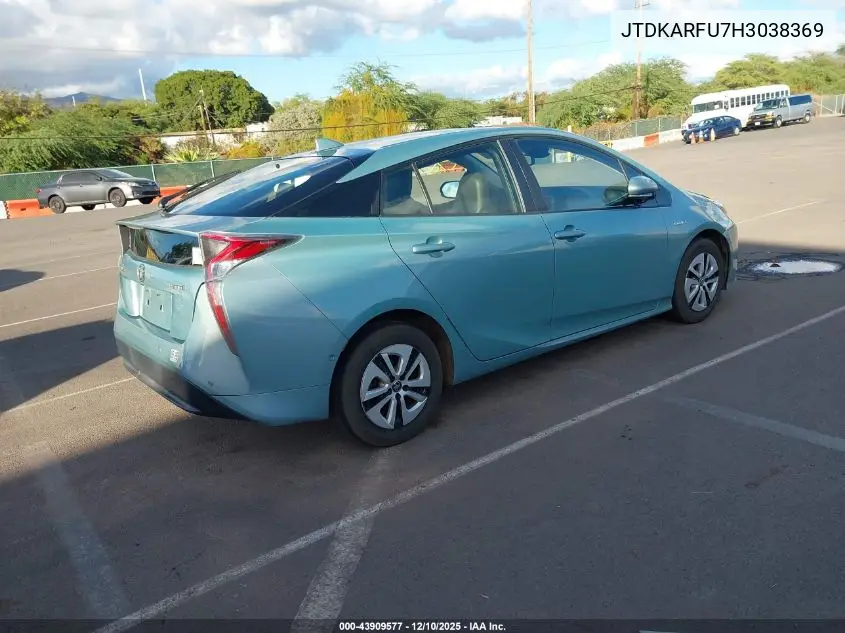 JTDKARFU7H3038369 2017 Toyota Prius Four/Four Touring/One/Three/Three Touring/Two/Two Eco