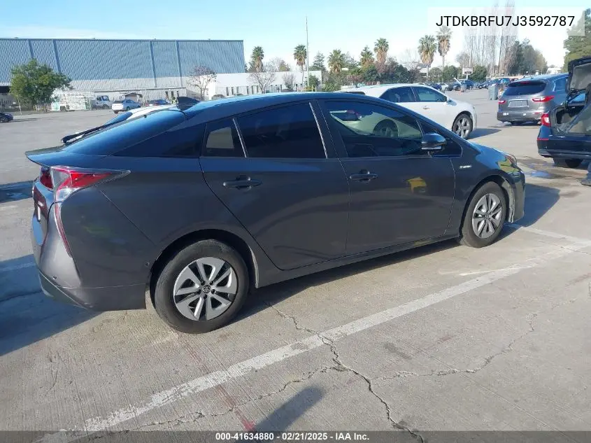 2018 Toyota Prius Two VIN: JTDKBRFU7J3592787 Lot: 41634880