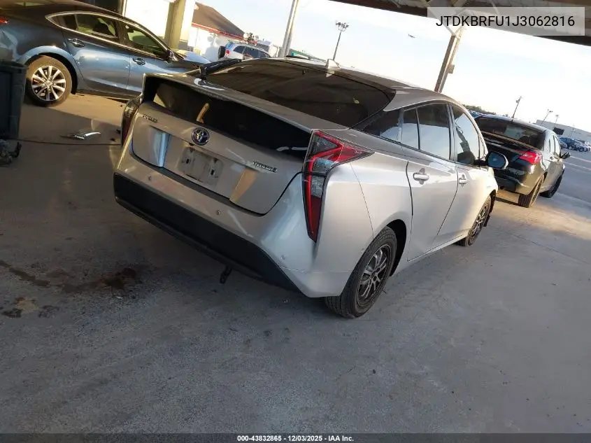 JTDKBRFU1J3062816 2018 Toyota Prius Two