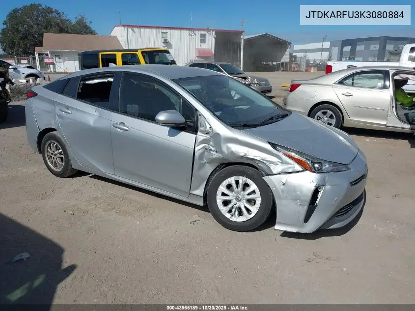 JTDKARFU3K3080884 2019 Toyota Prius Le