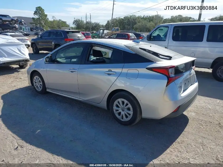 JTDKARFU3K3080884 2019 Toyota Prius Le
