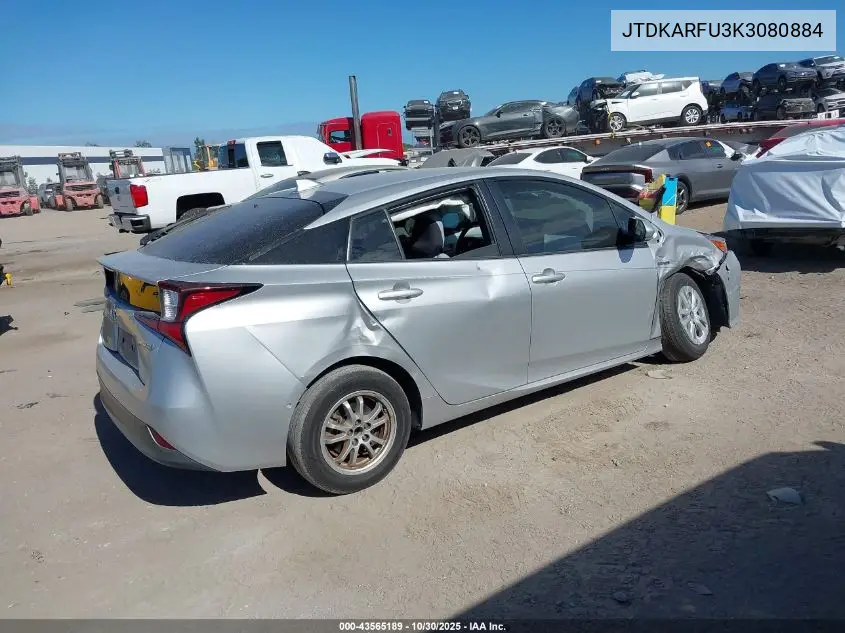 JTDKARFU3K3080884 2019 Toyota Prius Le