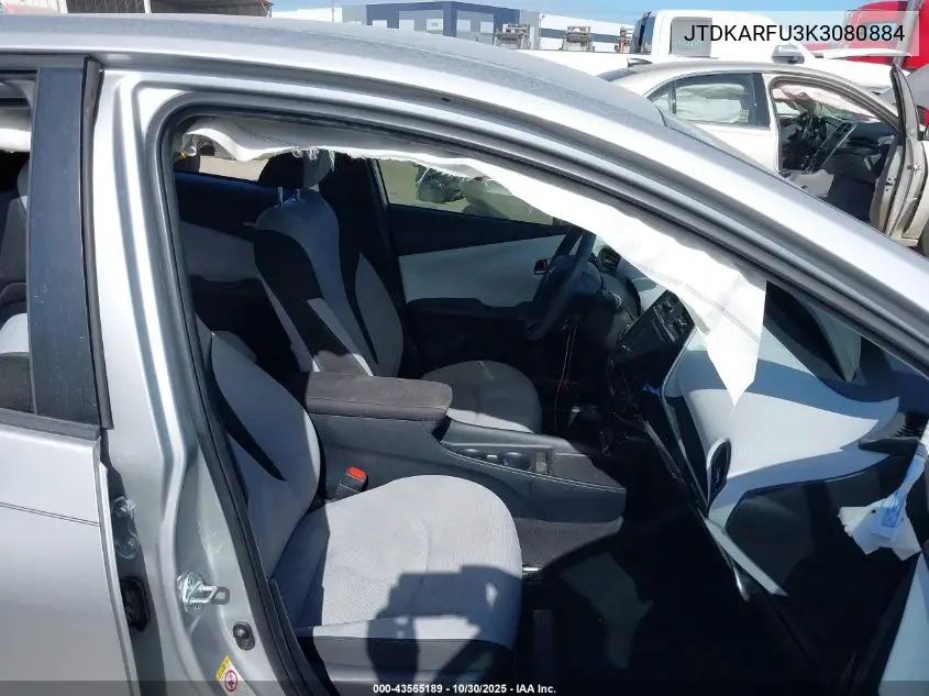 JTDKARFU3K3080884 2019 Toyota Prius Le