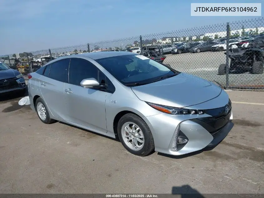 JTDKARFP6K3104962 2019 Toyota Prius Prime Advanced