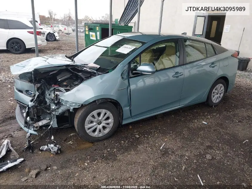 JTDKARFU4K3095989 2019 Toyota Prius Le