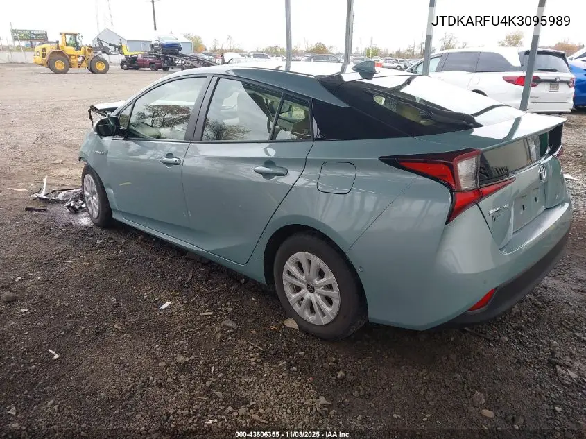 JTDKARFU4K3095989 2019 Toyota Prius Le