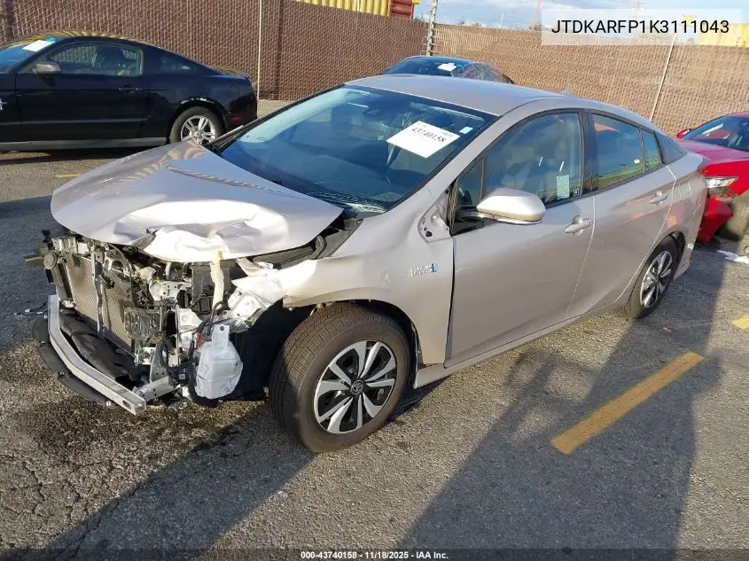 JTDKARFP1K3111043 2019 Toyota Prius Prime Plus