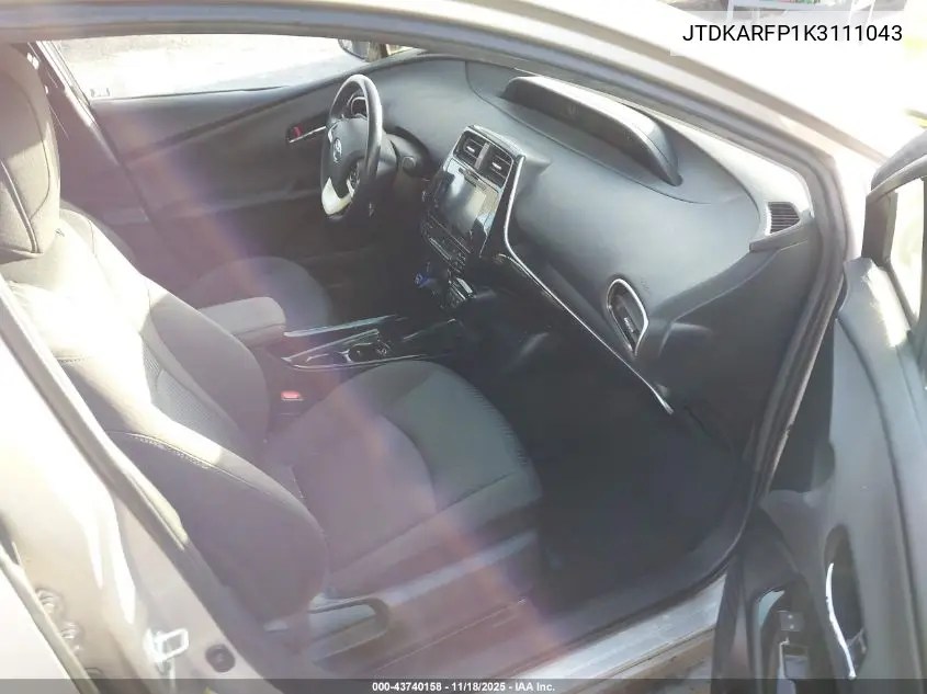 JTDKARFP1K3111043 2019 Toyota Prius Prime Plus